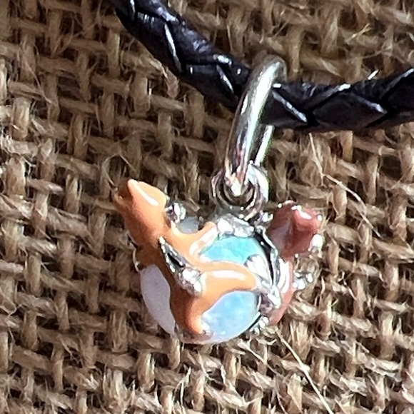 Authentic Pandora Disney Chip & Dale Bauble Dangle Charm Sterling and Enamel - Picture 5 of 8